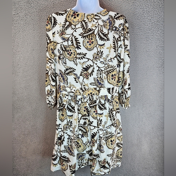 Ba&sh Womens Robe Volver Mini Dress sz S Trendy Bohemian Style Print Gorgeous - Picture 9 of 14